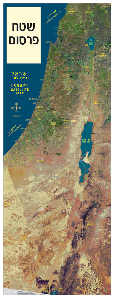 Israel Satellite Map